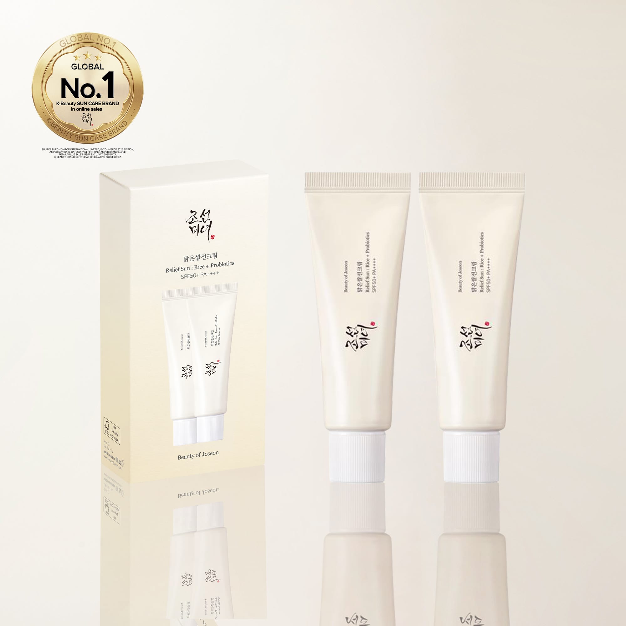 Beauty of Joseon Relief Sun : Rice + Probiotics (SPF50+ PA++++)