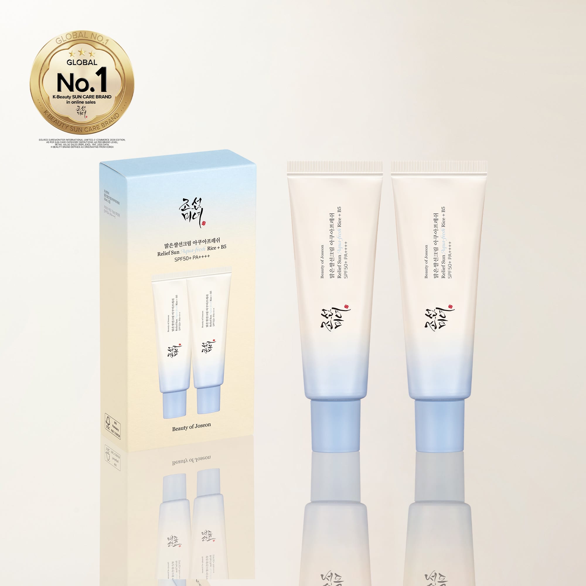 Beauty of Joseon Relief Sun Aqua-Fresh : Rice + B5  (SPF50+ PA++++)