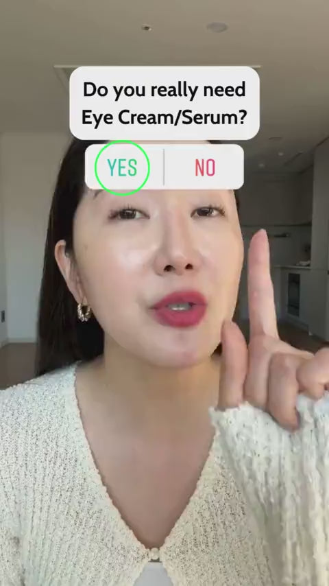 Process of using Eye cream/serum  - FAQ video